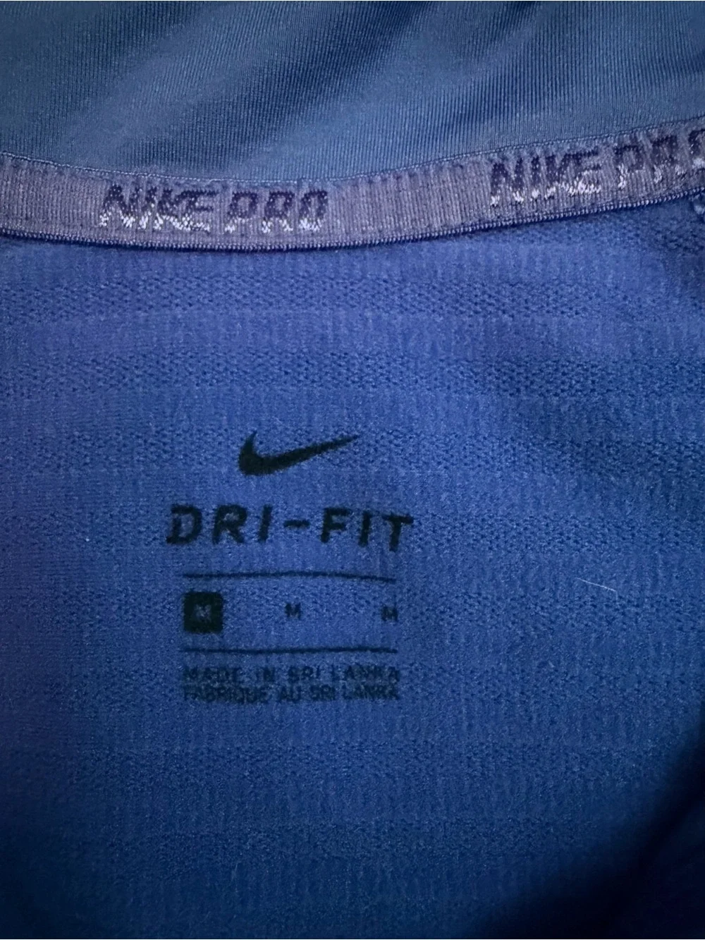 Nike Blue Kids' Half-Zip Performance Top